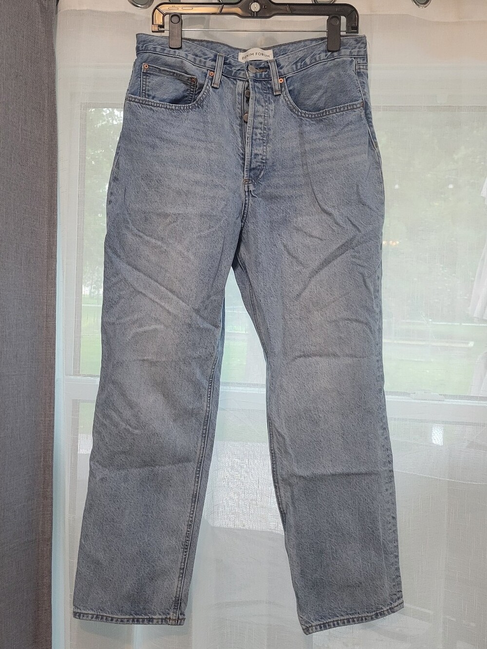 Straight-Leg Jeans High Rise Loose Womens Jeans